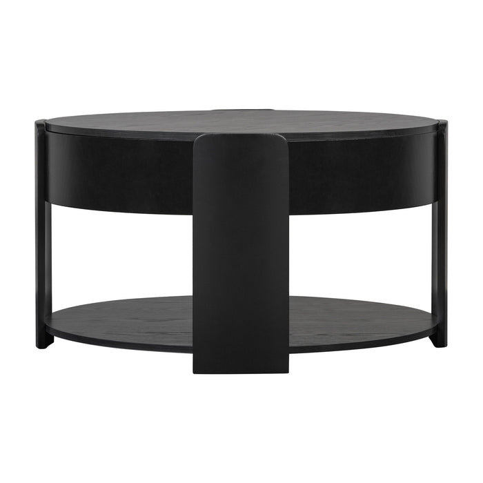 Round Lift Top Coffee Table With Hidden Storage