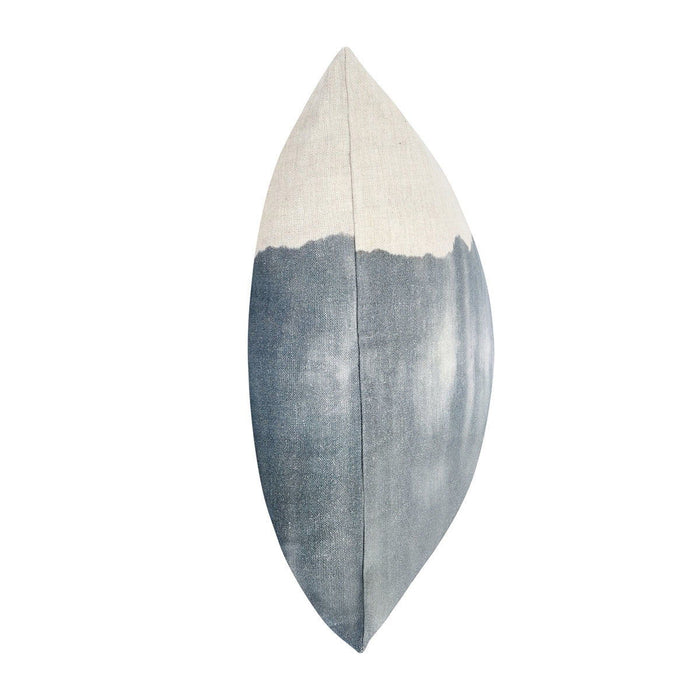 Cora - TL Pillow - Natural / Denim Blue