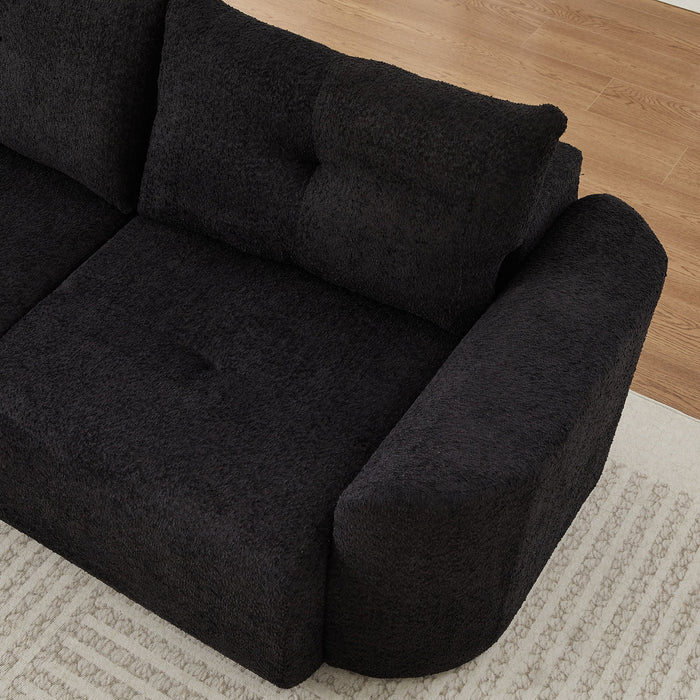 3 Seater With Thickened Armrests Sofa For Living Room