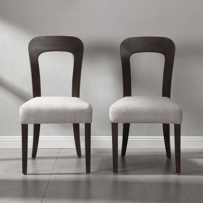 Upholstered Dining Chairs (Set of 2) - Gray
