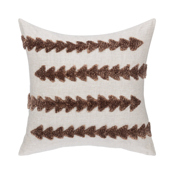Essay - 22" x 22" LN Pillow - Frothed Brown