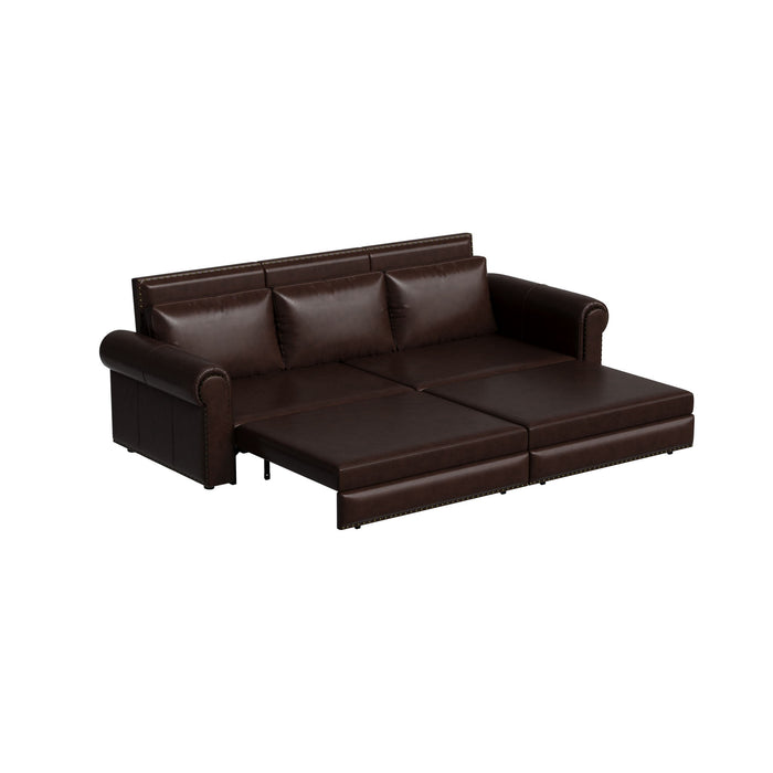 Chesterfield Sofa & Pull Out Bed