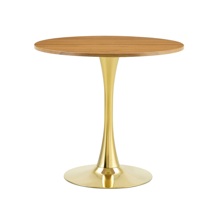 Round Dining Table With Thickened Top For Kitchen