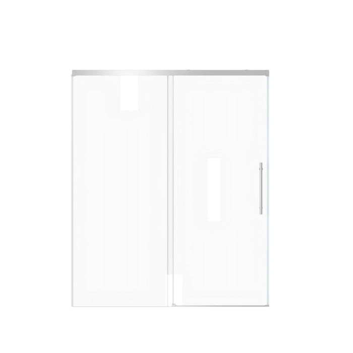 Frameless Single Sliding Shower Door With Handle