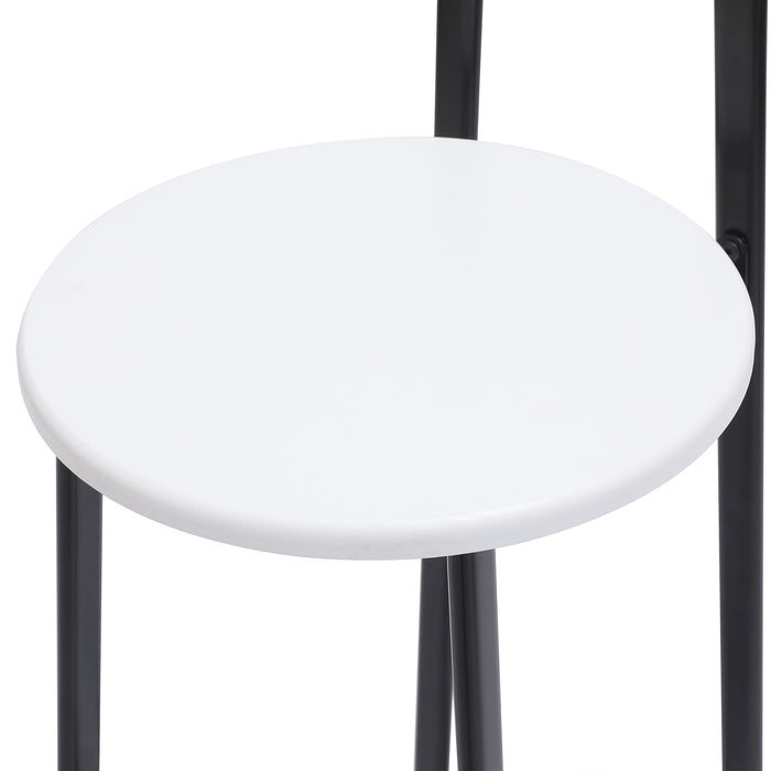 Modern Bar Stools With Backrest For Kitchen (Set of 3)