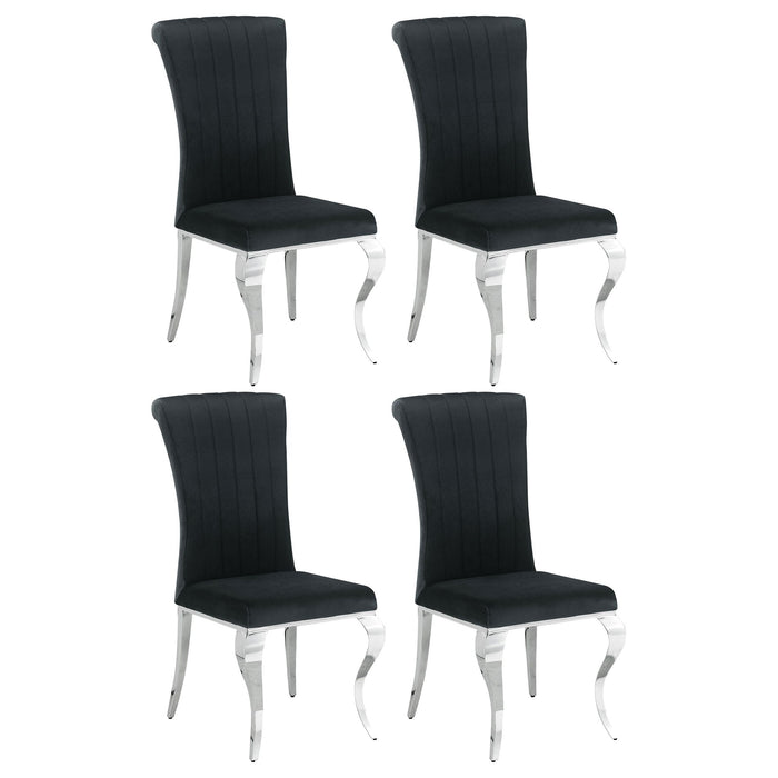 Elegant Upholstered Side Chairs (Set of 4)