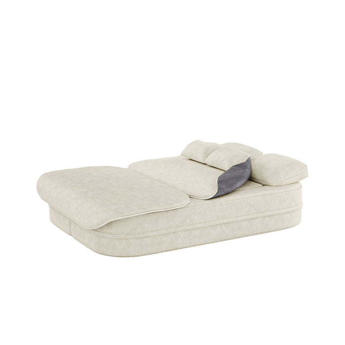 2 In 1 Foldable Sofa Bed With Multi Functional Blanket, Floor Lounge Sofa