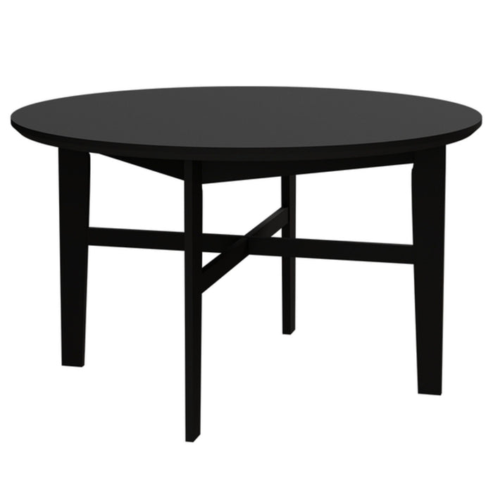 Midland - 32" Coffee Table With Solid Wood Legs - Black