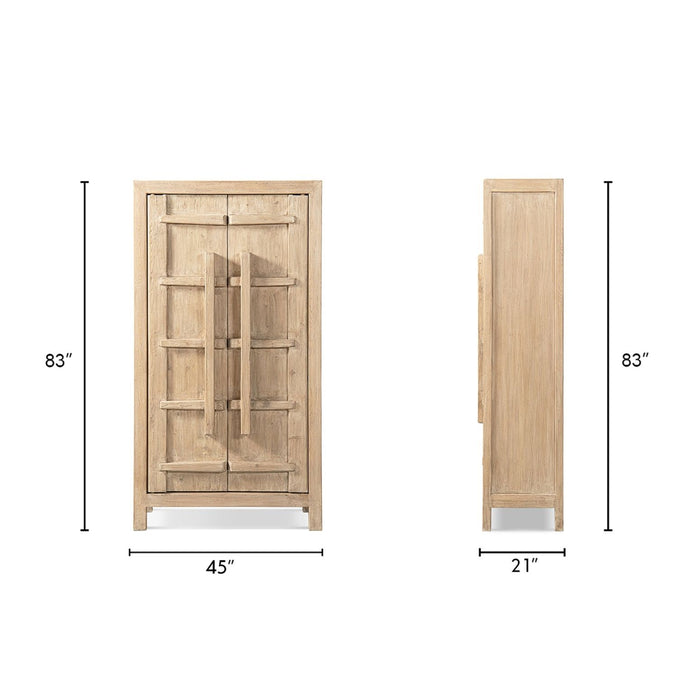 Rowan - Storage Cabinet With Double Doors - Natural