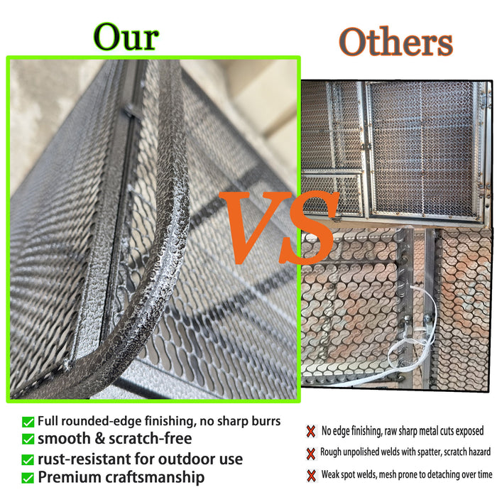 Chicken Cage, Poultry Breeding Coop - Black / Silver