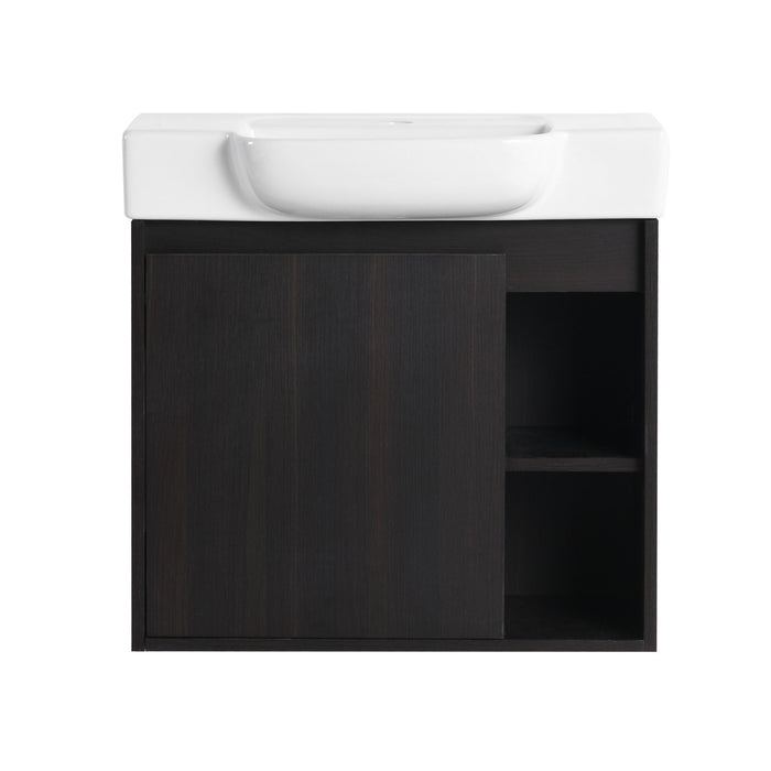 Wall Mounted Bathroom Vanity With Sink, Soft Close Door