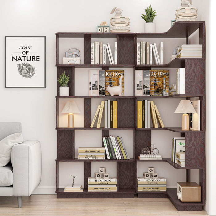 L-Shaped Corner Bookshelf