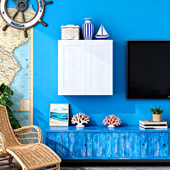 Shaker Wall Cabinet With Soft-Close Doors, Adjustable Shelves