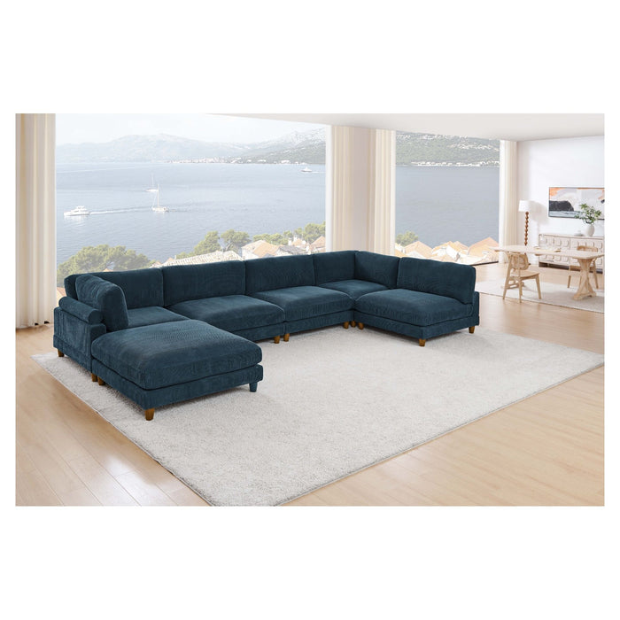 Modern Modular Sectional With Adjustable Back Support