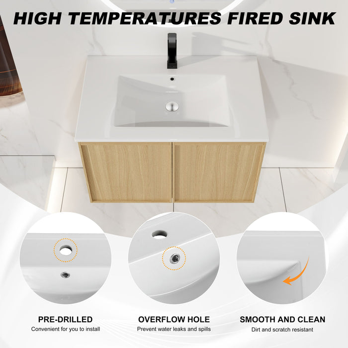 Floating Bathroom Vanity With Sink Combo