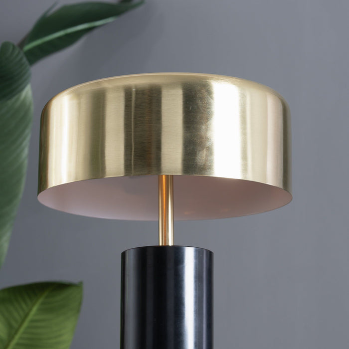 Desk Lamp With Drum Shade - Black