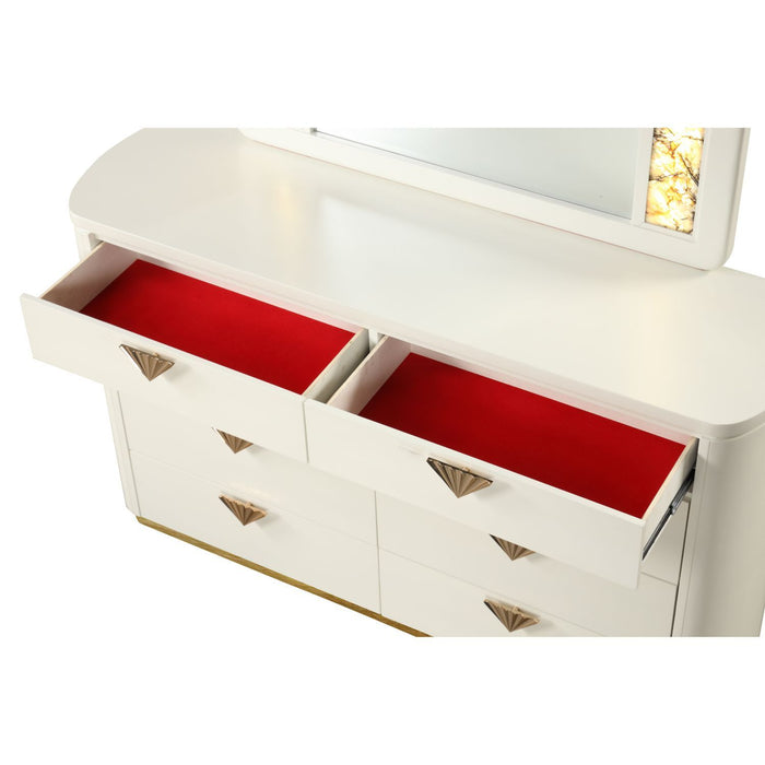 La Pierre - 6 Drawer Dresser - Beige
