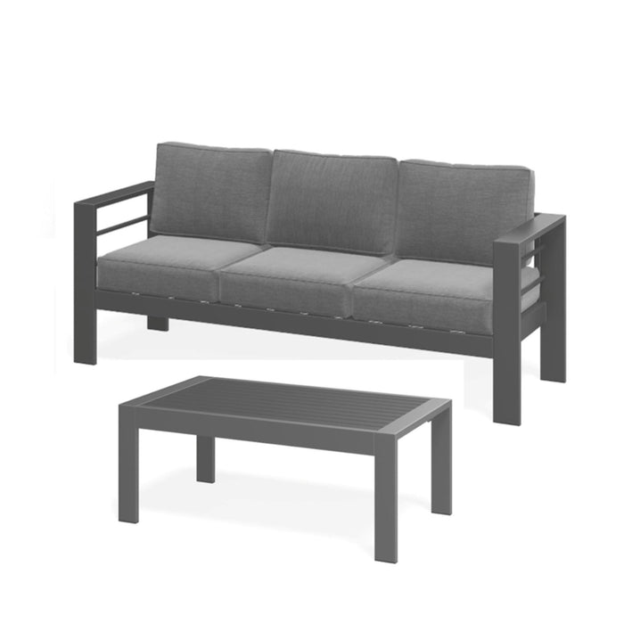 Outdoor Patio Set All-Weather With Thick Cushions