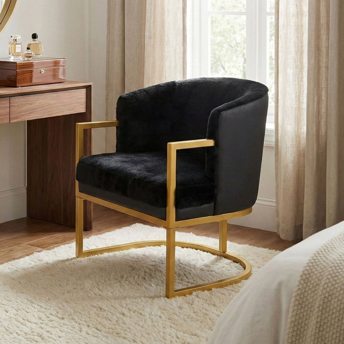 Upholstered Reading Accent Armchair For Living Room