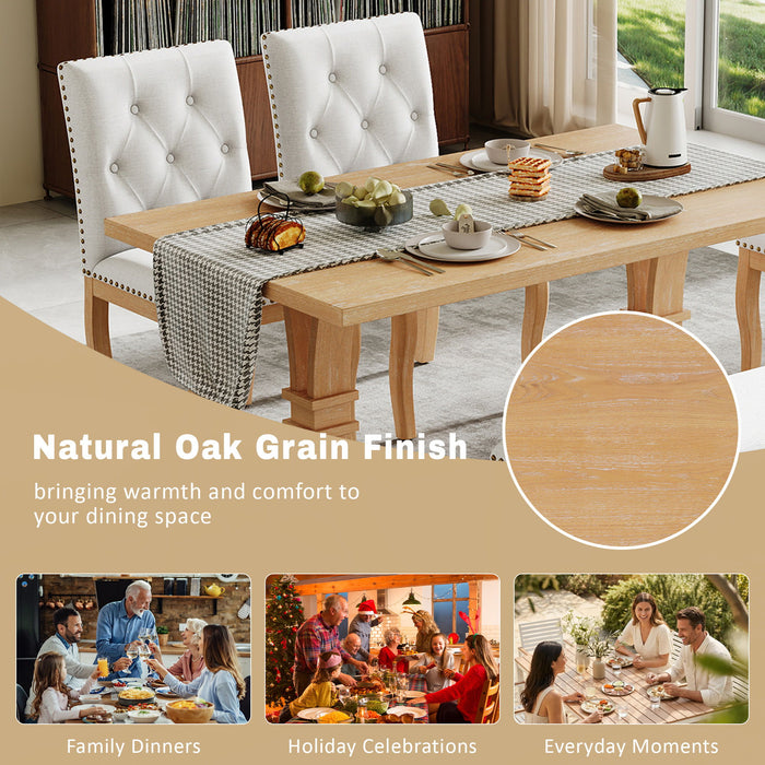 Dining Set With Bench, 6 Piece