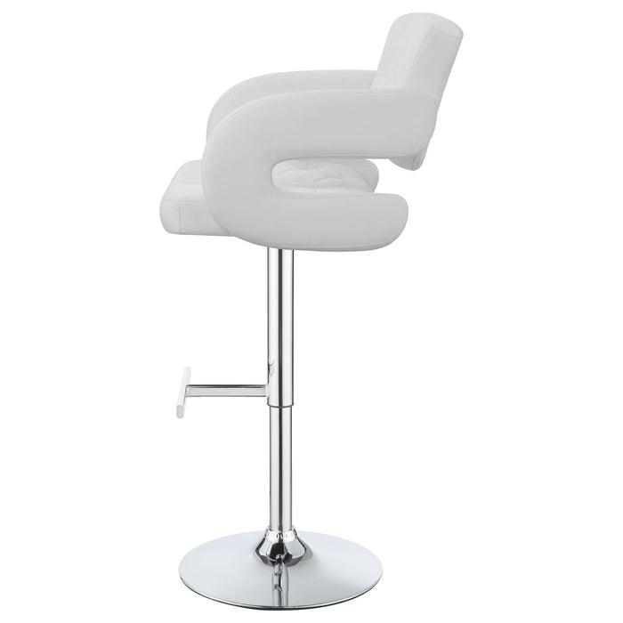 Adjustable Bar Stool With Upholstery