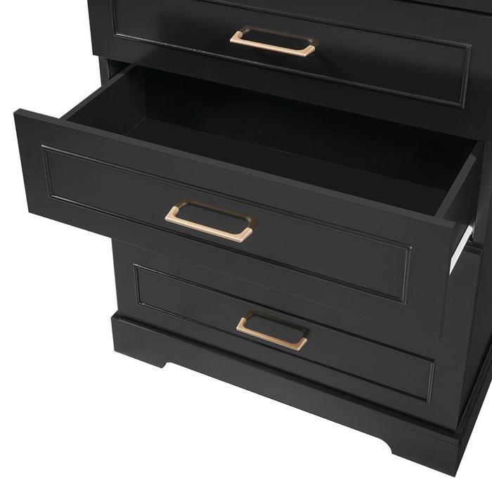 Freestanding Bathroom Cabinet With 3 Drawers, Adjustable Shelf, Soft Close Doors