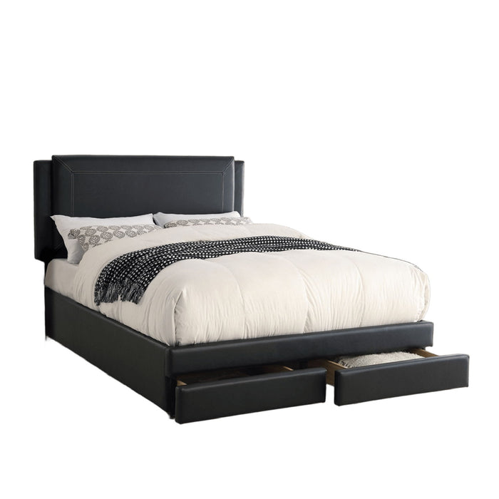 Modern Bed With Storage Drawers