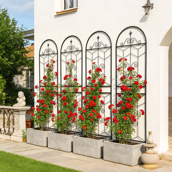 Garden Trellis, Rustproof Support For Climbing Plants