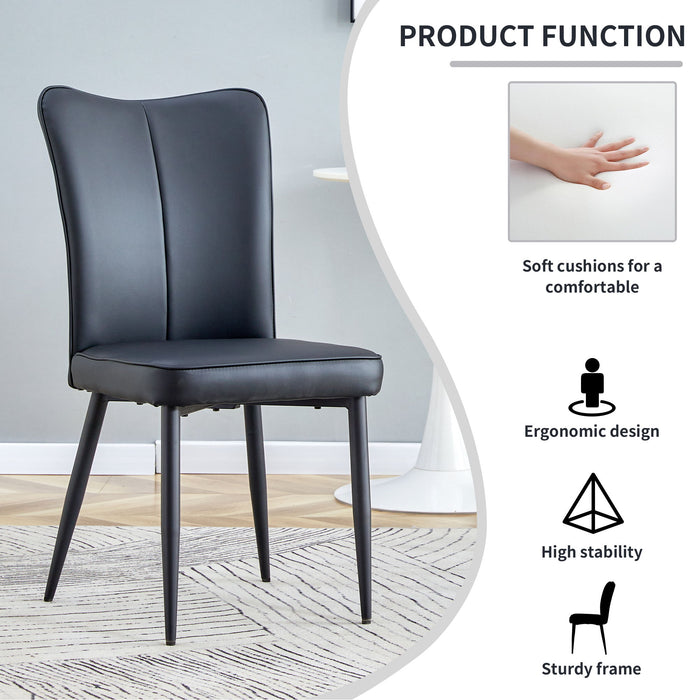 Modern Minimalist Dining Chairs (Set of 2)