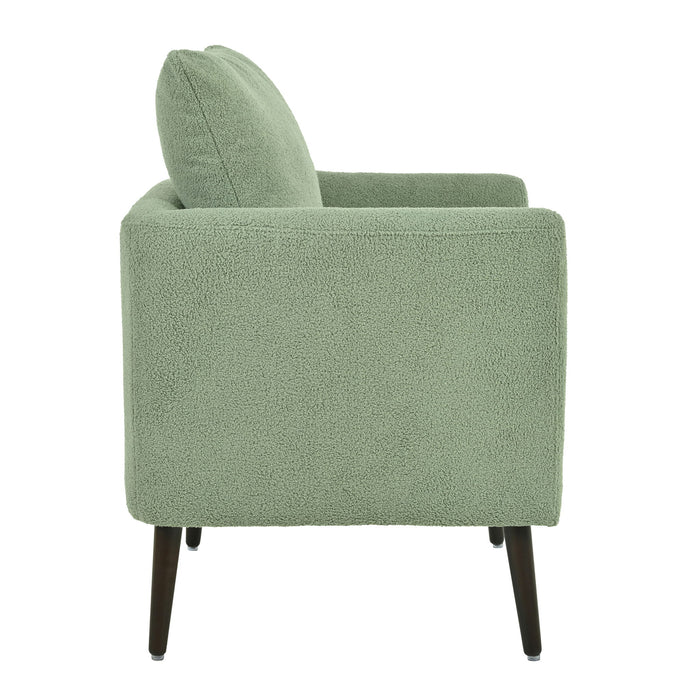 Modern Accent Upholstered Armchair With Pillow