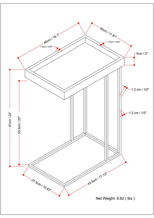 Gallagher - Handcrafted C Side Table
