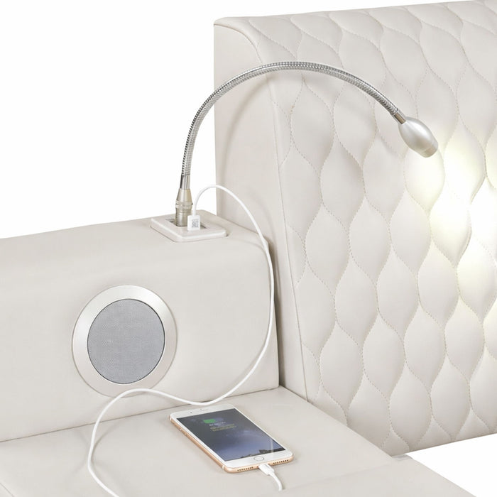 Zoya - Smart Multifunctional Bed, Built In Bluetooth Speakers, USB Charging