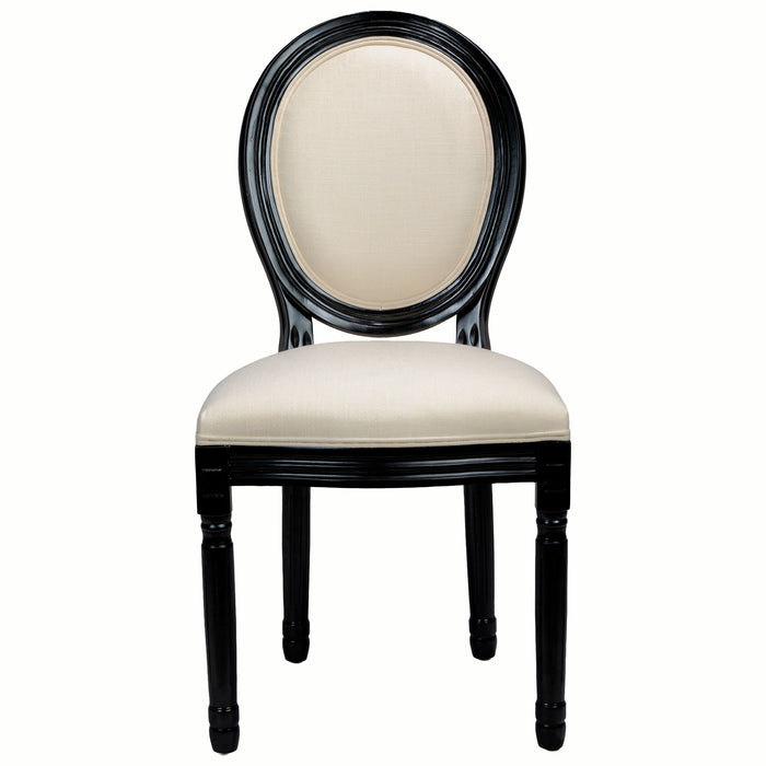 Upholstered & Round Back Dining Chairs (Set of 2)