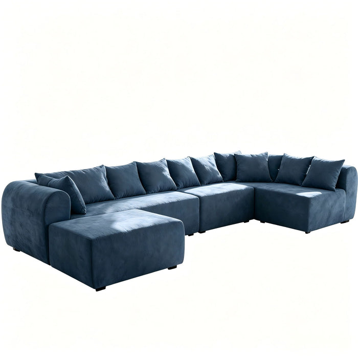 8 Seater U-Shaped Couch With Ottoman