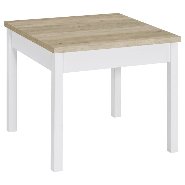 Quintara - 3 Piece Coffee Table Set - Natural / White