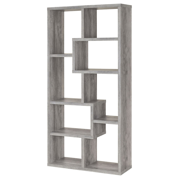 Lawton - 7 Shelf Bookshelf - Driftwood