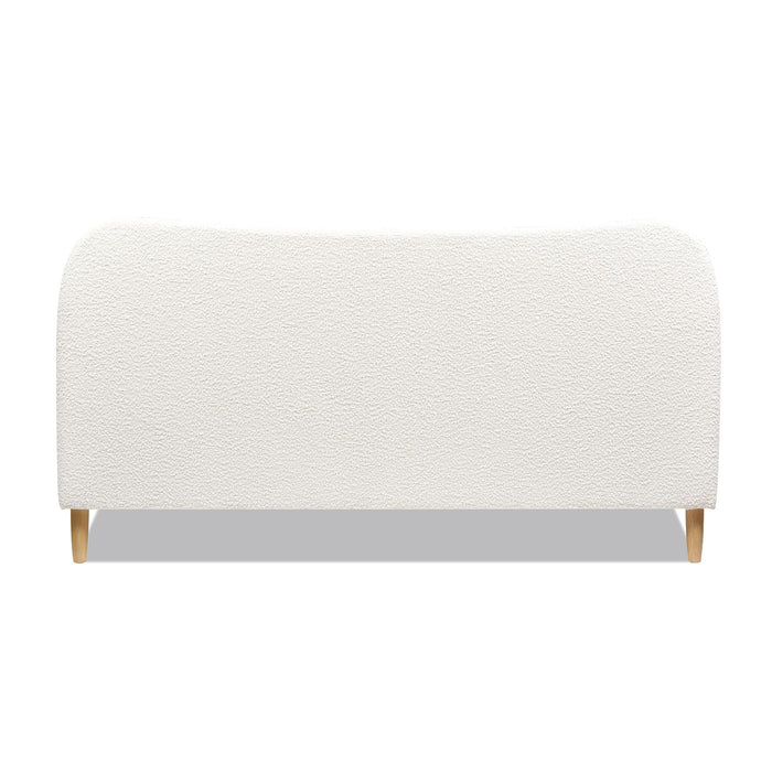 Roman - Curved Headboard Upholstered Platform Bed