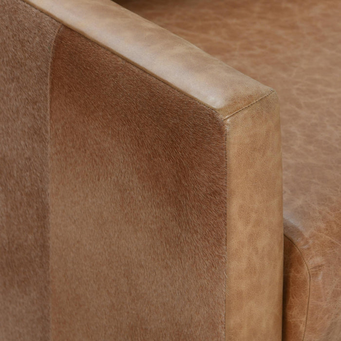 Lathe - Leather/Hide Accent Chair