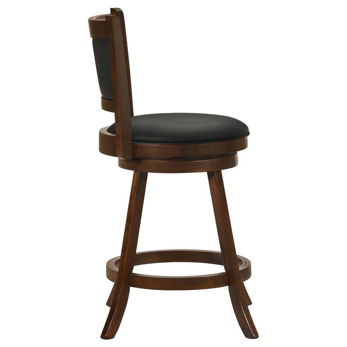 Swivel Stool With Swivel Base (Set of 2) - Black / Brown