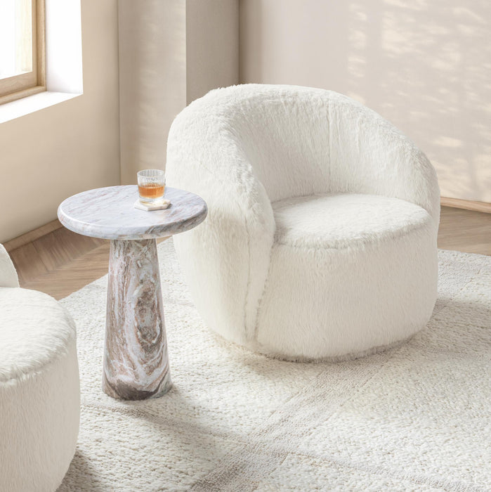 Adley - Plush Swivel Accent Chair