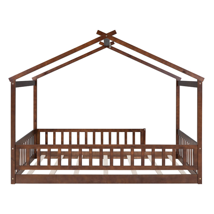 Bed House Bed Frame With Fence