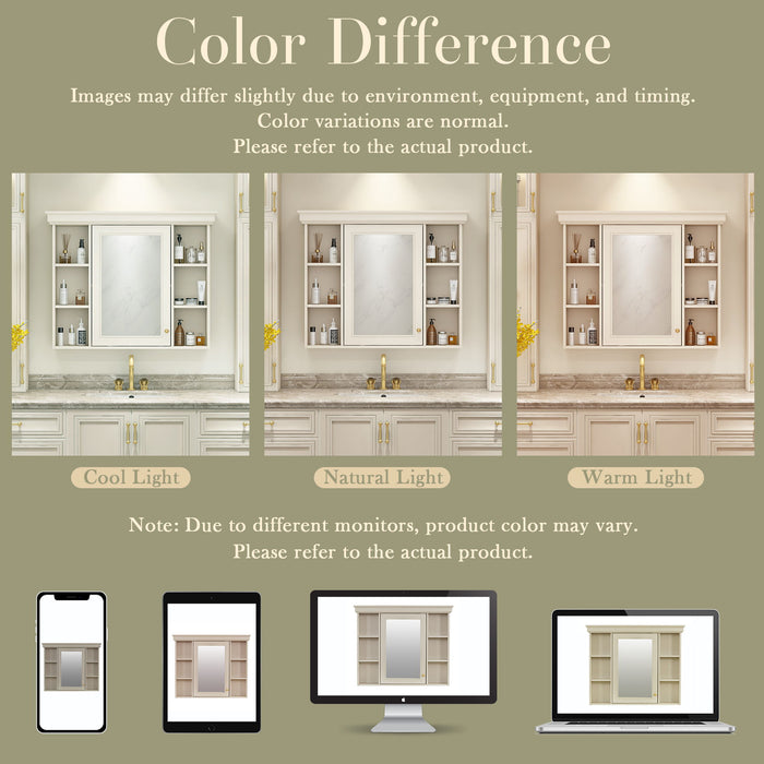 Wall Mounted Bathroom Storage Cabinet With Mirror Door