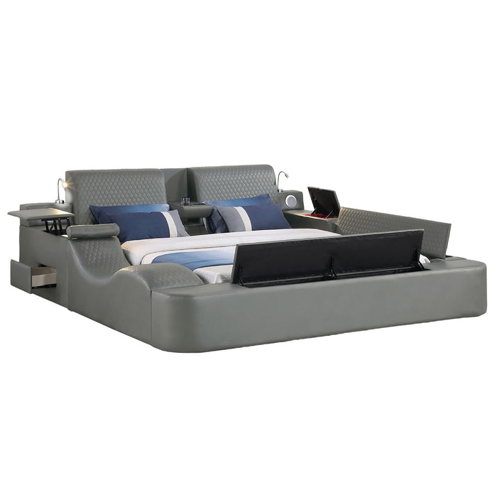 Zoya - Smart Multifunctional Bed, Built In Bluetooth Speakers, USB Charging