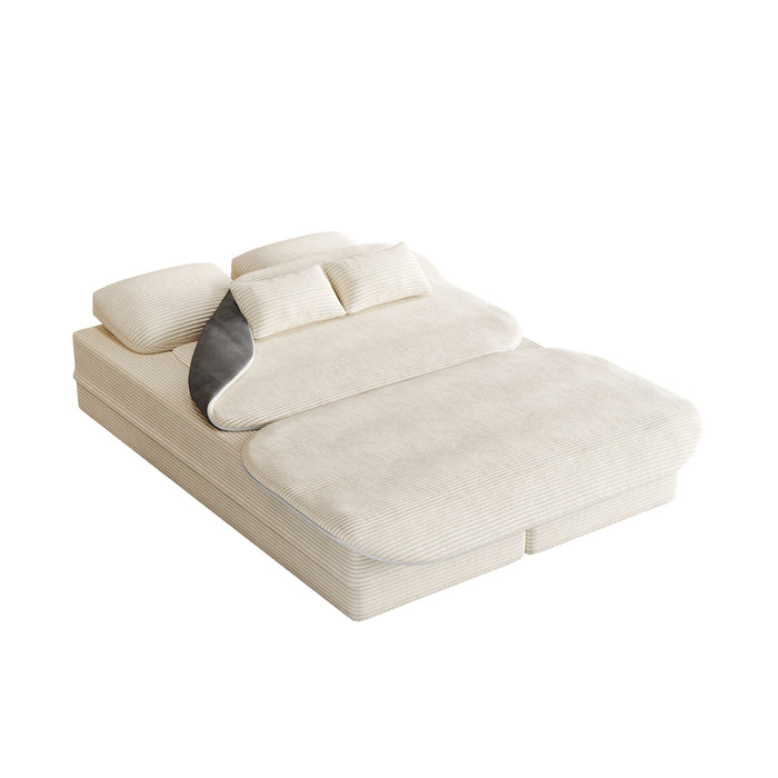 2 In 1 Foldable Sofa Bed With Multi Functional Blanket