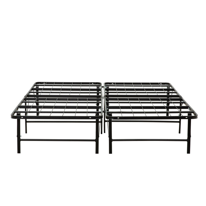 California King Size Bed Base, Mattress Foundation Bed Frame, Bedroom Furniture - Black