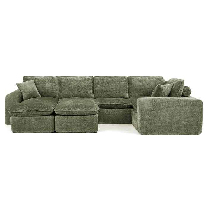 Sectional Sofa With Moveable Ottoman