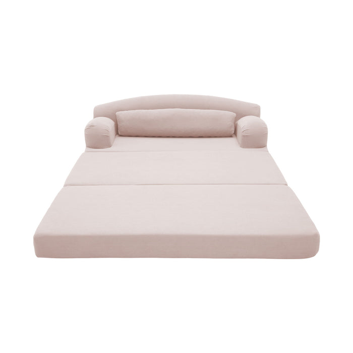 2 Seater Sofa Bed, Compact Foldable Floor Couch