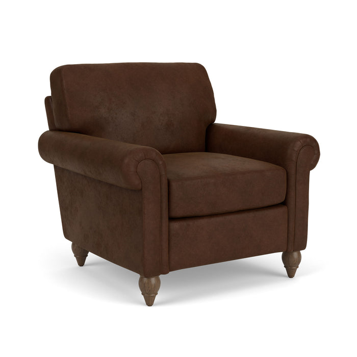Moxy - Fabric Chair With Rolled Arms