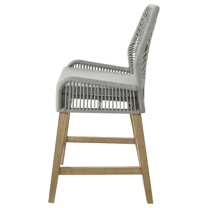 Counter Height Stools (Set of 2) - Gray - Rope
