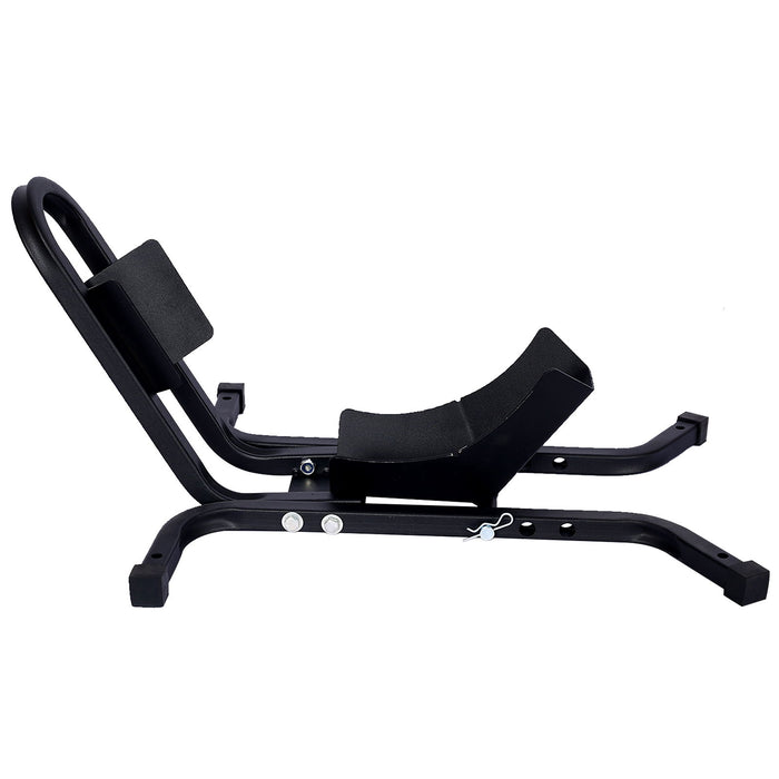 Heavy Duty Motorcycle Front Tire Chock For 17" 21" Wheels Stand 1200 Lbs Capacity - Black